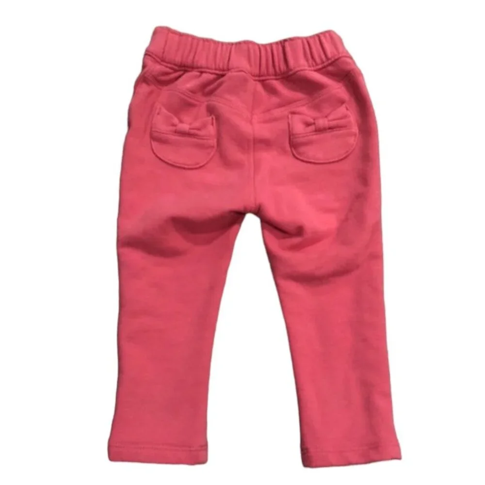 Gymboree 6-12m Pink Bow Pocket Pull On Pants
